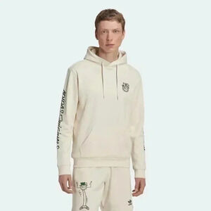 NWT Adidas originals X  ANDRÉ Saraiva cream casual athletic long sleeve hoodie L